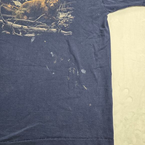 Fruit Of The Loom T Shirt XL Colorado Brown Bear Prairie Mountain VTG Blue READ - Picture 4 of 9